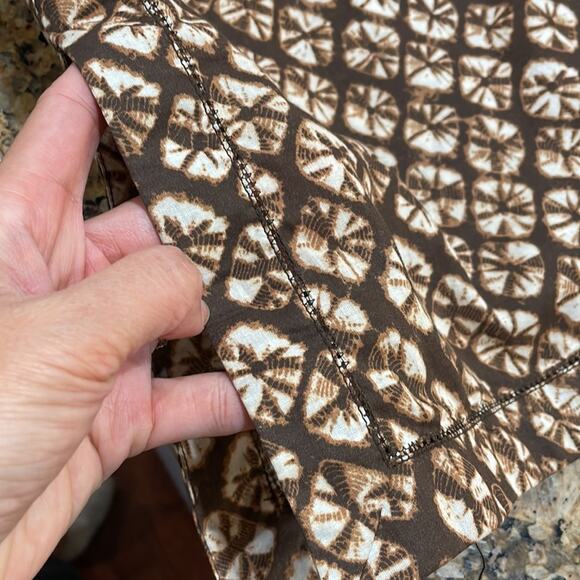 MICHAEL Michael Kors Longline Tunic Brown Printer Longsleeves - Picture 7 of 7